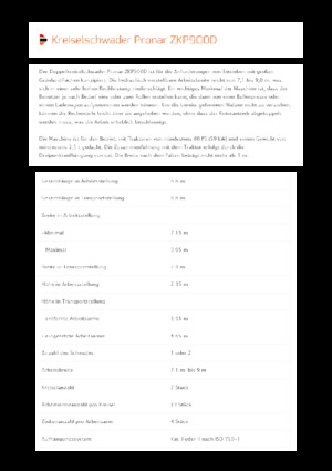 Greble rotative Pronar ZKP 900D