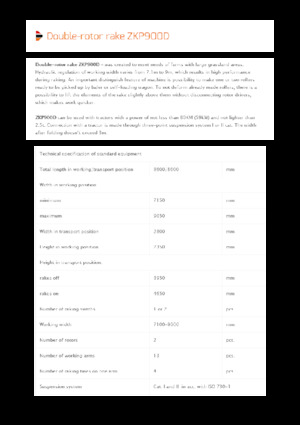 Greble rotative Pronar ZKP 900D