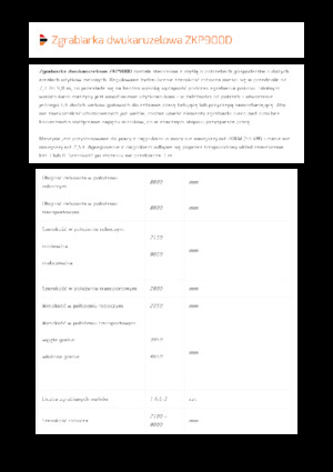 Greble rotative Pronar ZKP 900D