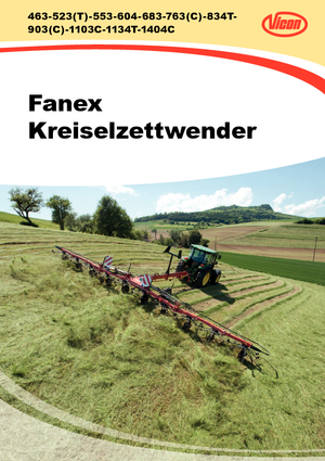 Mașini de întors fânul rotative Vicon Fanex 604