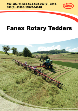 Mașini de întors fânul rotative Vicon Fanex 604