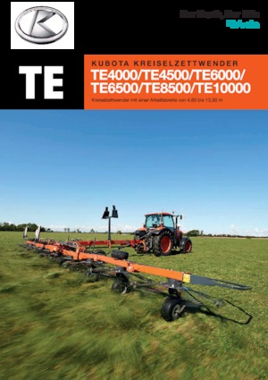 Mașini de întors fânul rotative Kubota TE4555
