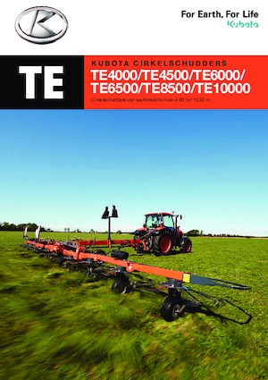 Mașini de întors fânul rotative Kubota TE6568