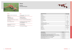 Mașini de întors fânul rotative Fella TH 540 T Hydro