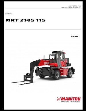 Încărcătoare telescopice cu structură superioară Manitou MRT 2145-400 115 D