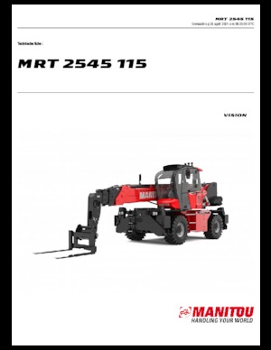 Încărcătoare telescopice cu structură superioară Manitou MRT 2545-400 115 D