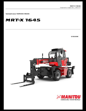 Încărcătoare telescopice cu structură superioară Manitou MRT-X 1645