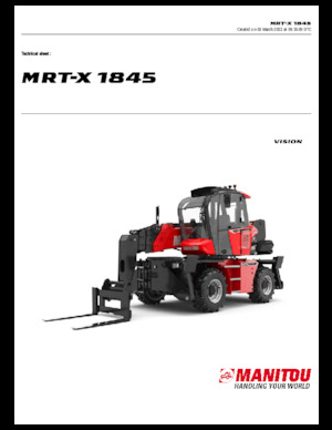 Încărcătoare telescopice cu structură superioară Manitou MRT-X 1845