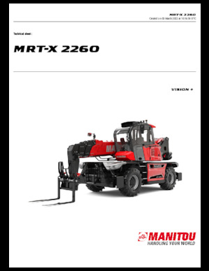 Încărcătoare telescopice cu structură superioară Manitou MRT-X 2260