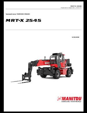 Încărcătoare telescopice cu structură superioară Manitou MRT-X 2545