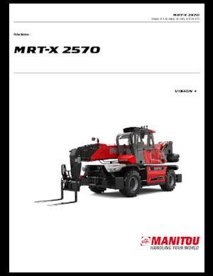Încărcătoare telescopice cu structură superioară Manitou MRT-X 2570