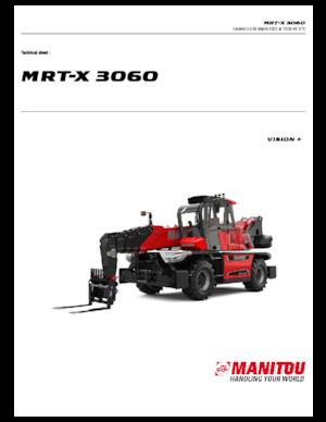 Încărcătoare telescopice cu structură superioară Manitou MRT-X 3060
