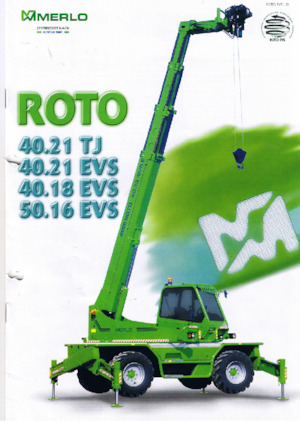 Încărcătoare telescopice cu structură superioară Merlo Roto 40.18 EVS