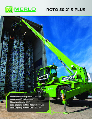 Încărcătoare telescopice cu structură superioară Merlo Roto 50.21 S PLUS