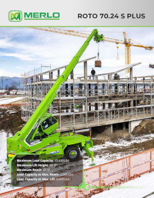 Încărcătoare telescopice cu structură superioară Merlo Roto 70.24 S PLUS