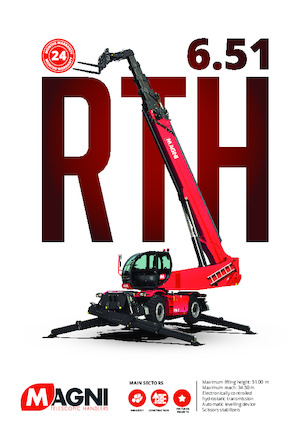 Încărcătoare telescopice cu structură superioară MAGNI RTH 6.51 SH