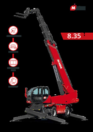 Încărcătoare telescopice cu structură superioară MAGNI RTH 8.35