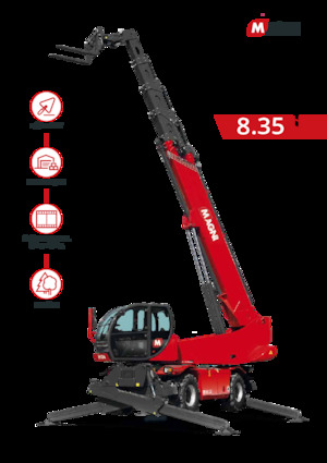 Încărcătoare telescopice cu structură superioară MAGNI RTH 8.35
