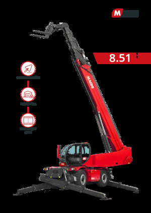 Încărcătoare telescopice cu structură superioară MAGNI RTH 8.51