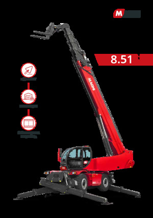 Încărcătoare telescopice cu structură superioară MAGNI RTH 8.51
