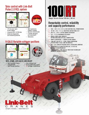 Macarale pentru teren accidentat Link-Belt 100 RT