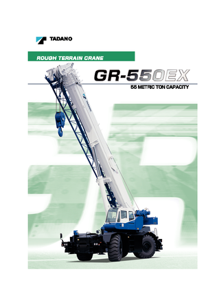 Macarale pentru teren accidentat Tadano GR 550 EX