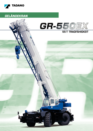 Macarale pentru teren accidentat Tadano GR 550 EX
