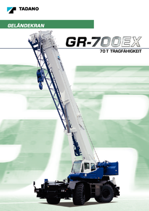 Macarale pentru teren accidentat Tadano GR 700 EX