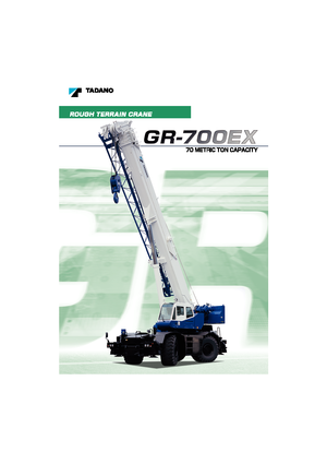 Macarale pentru teren accidentat Tadano GR 700 EX