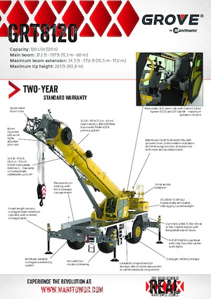 Macarale pentru teren accidentat Grove GRT8120
