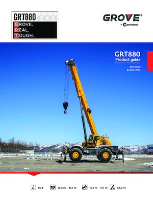 Macarale pentru teren accidentat Grove GRT880 