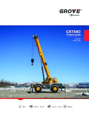 Macarale pentru teren accidentat Grove GRT880 