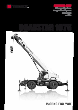 Macarale pentru teren accidentat TEREX CRANES Quadstar 1075