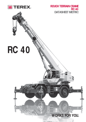 Macarale pentru teren accidentat Terex Bendini RC 40 (4x4x4)
