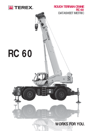 Macarale pentru teren accidentat Terex Bendini RC 60  (4x4x4)