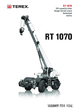 Macarale pentru teren accidentat TEREX CRANES RT 1070