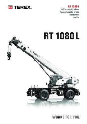 Macarale pentru teren accidentat TEREX CRANES RT 1080 L