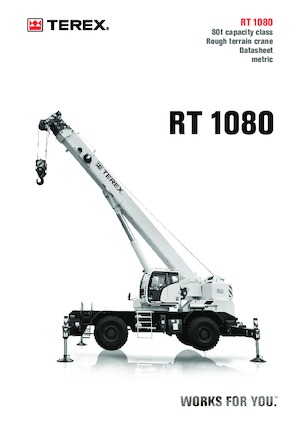 Macarale pentru teren accidentat TEREX CRANES RT 1080