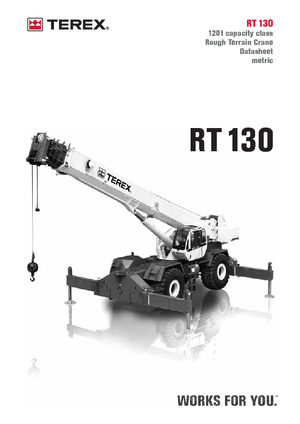 Macarale pentru teren accidentat Terex Bendini RT 130