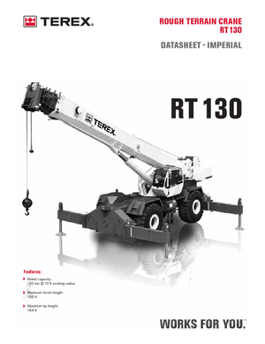 Macarale pentru teren accidentat Terex Bendini RT 130