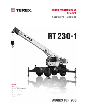 Macarale pentru teren accidentat Terex Bendini RT 230-1