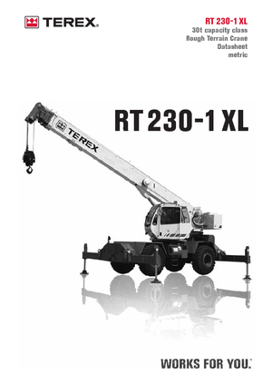 Macarale pentru teren accidentat Terex Bendini RT 230-1 XL