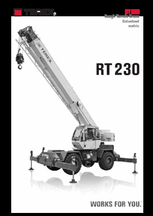Macarale pentru teren accidentat TEREX CRANES RT 230