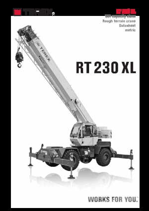 Macarale pentru teren accidentat TEREX CRANES RT 230 XL