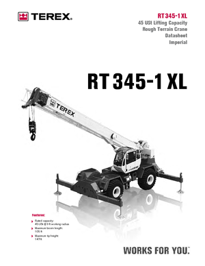Macarale pentru teren accidentat Terex Bendini RT 345 XL