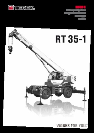Macarale pentru teren accidentat TEREX CRANES RT 35-1