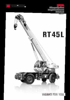 Macarale pentru teren accidentat TEREX CRANES RT 45L