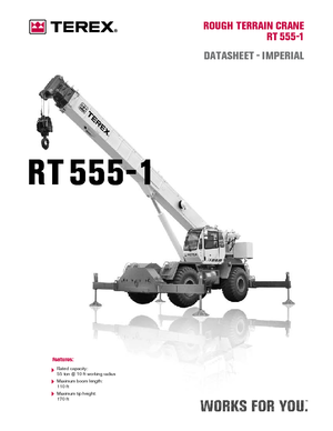 Macarale pentru teren accidentat Terex Bendini RT 555-1