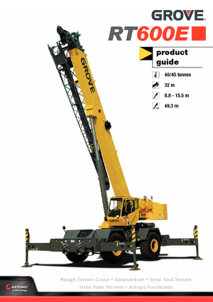 Macarale pentru teren accidentat Grove RT 600 E