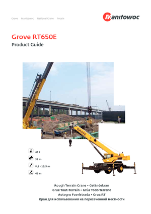 Macarale pentru teren accidentat Grove RT650E